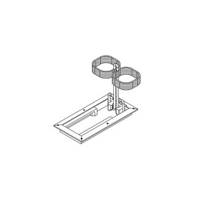 Porta sueros embutido fabricado en aluminio MAR-CC-9926 MARCA -  Marega