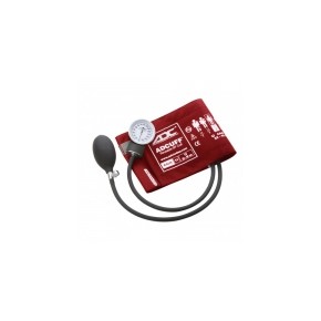 Baumanómetro aneroide ADC modelo 760 rojo, paquete con 3 piezas ADC-760-R MARCA -  ADC