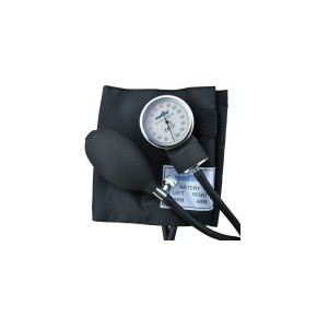 Baumanometro aneroide color gris, azul, rosa y negro MES-HS-20A MARCA -  MedStar